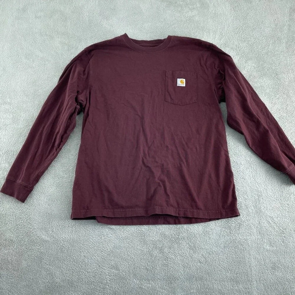 Carhartt Mens L Loose Fit Long Sleeve Pocket T-Shirt 1662 - Picture 1 of 7